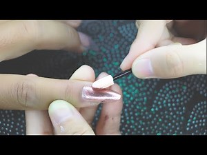 Stunning Chrome Nail Powder Application | Mirror Effect Manicure Tutorial #nails #nailart