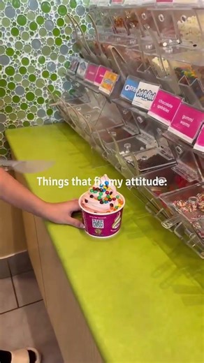 Things that fix my attitude: 1. Froyo 2. More froyo 3. Even more froyo Therapy is great…