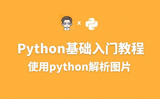 【大鹏教你python入门】使用python解析图片