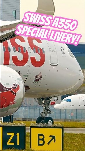 SWISS Airbus A350-900 takeoff from Zurich Airport #aviationdaily