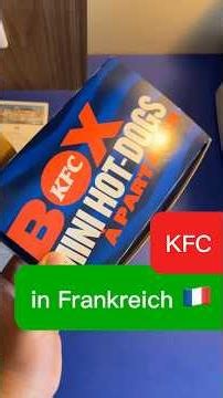 KFC in France is way better than in Germany 😭