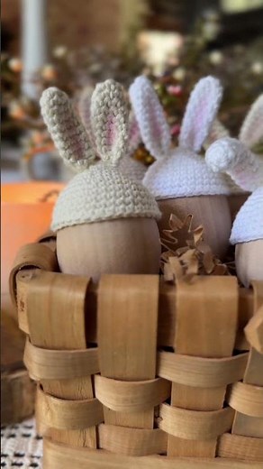 Crochet Easter Bunny Egg Cozy: FREE Crochet Pattern & Video Tutorial #crochet