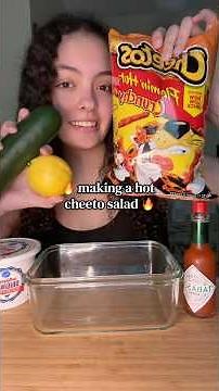 making a hot cheeto salad 🔥 #cheetos #spicyfood #hotcheetos #foodie #viral #food