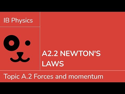 A2.2 Newton's laws [IB Physics SL/HL]