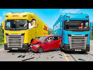 DEADLY DELIVERY! TRUCKERS CLASHED ON THE HIGHWAY in BeamNG.drive!