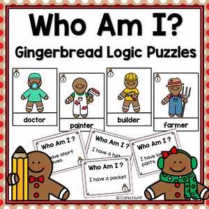 Gingerbread Man Logic Puzzles for Beginners