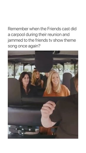 @90stvshowstweets on Instagram: "oh this was iconic!! The Friends cast’s “Carpool Karaoke”-style segment with James Corden was one of the most charming moments from their reunion. Riding around the Warner Bros. lot in a golf cart, the six stars sang “I’ll Be There for You,” joked with each other, and slipped right back into the chemistry that made the show so iconic. It felt casual and warm, like watching old friends pick up exactly where they left off, surrounded by the sets where they spent a 
