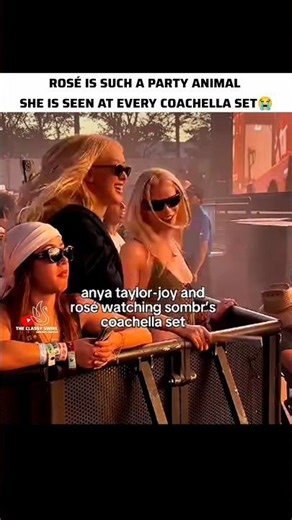 rosé with anya taylor at coachella🔥#rosé #trendingshorts #viralvideo #youtubeshorts #fypviralシ #kpop