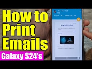 🖨️ Galaxy S24/S24+/Ultra: How to Print Emails 📄