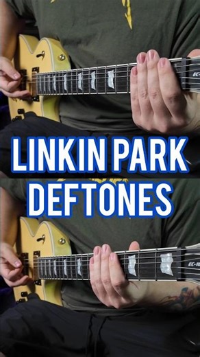 Drop C# nu-metal riff comparison🤘- Linkin Park Vs. Deftones #guitar #linkinpark #deftones #numetal