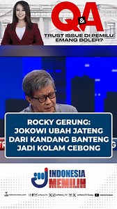 14K views · 209 reactions | Rocky Gerung sebut PPP dan PDIP koaliasi kesedihan, Ini katanya... Saksikan #QNAMETROTV “Trust Issue di Pemilu, Emang Boleh?” di link https://xtend.metrotvnews.com/Content/Post/Watch/3336 #pemilu2024 #pilpres2024 #xtend | Metro TV | Facebook