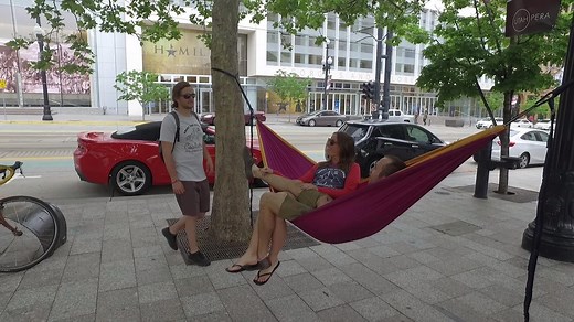 The all new Wanderer Double Hammock will keep you happy hanging in the mountain and city. Three Eco-minded colors to pick from! Get yours now! Coalatree.com | Coalatree
