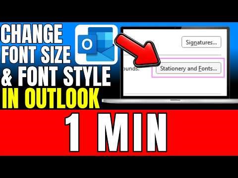How To Change The Font Size And Font Style In Microsoft Outlook (2026)