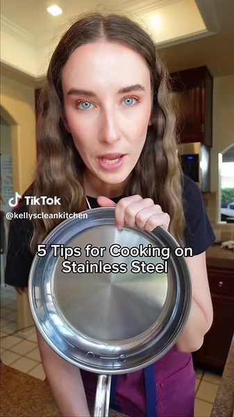 5 Tips to Mastering Cooking on Stainless Steel Stainless steel is the BEST kind of material to cook on. It is the most versatile, non toxic, and will last you a life time if you know how to cook on it and take care of it. Here are five essential tips to doing just that: 1. Make sure your pan is hot enough before adding oil. Do this by using the