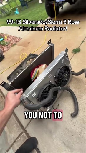 Alloyworks aluminum radiator upgrade for 2000-2013 Silverado and Sierra 1500s