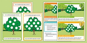 EYFS Maths Halving Chilli Challenges: Halving Apples on Trees