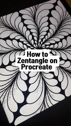 Zentangle Tutorial on Procreate for Beginners