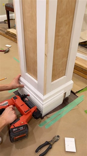 253K views · 12K reactions | DON’T forget glue AND Brad nails  This custom column was one of my favorite projects! Let me know what you think  #columns #column #diy #diyhomeprojects #diyhomeimprovement #diyhomerenovation #custom #diyproject #diyinspiration #diyideas #diyidea | Randomdiyguy | Facebook