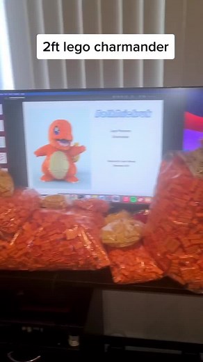 Building a 2ft LEGO Charmander Livestream