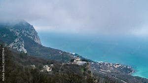 Crimea, Foros. 4K timelapse