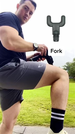 Using Fork Massage Head with Müssage Massage Gun
