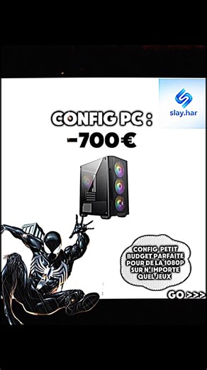 Config pc 700€#hardware #pcgamer #gaming#pcbuild#viralshort#newcreator