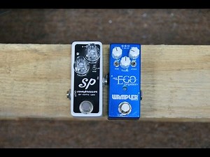 WAMPLER EGO MINI vs XOTIC SP COMPRESSOR (Using a Strat, Les Paul with a Vox Amp)