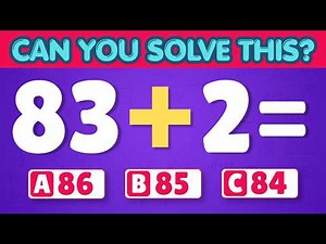 Can You Pass This Maths Quiz? 🎯 🏆 | The Ultimate Math Quiz for Grade 2 from Easy to Impossible!