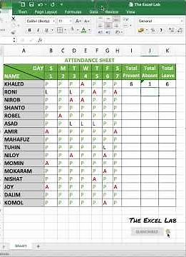 How to Make Employee Attendance Sheet in Excel 🚀 Attendance Sheet in Excel – Super Easy & Quick! ⚡