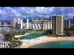 [4K] FLYING OVER OAHU🇺🇸 Hawaii Cinematic Drone View - Honolulu to North Shore