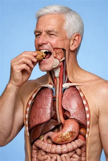 Inside the Human Body: What Happens When You Eat a Walnut?