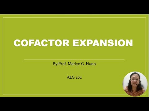 Cofactor Expansion