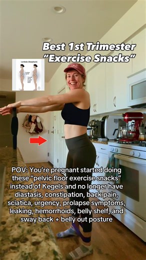 Best Belly & Pelvic Floor Exercises (NOT Kegels!) #pregnancy #mom #fitness #exercise #homeworkout