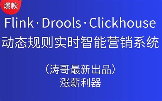 Flink动态规则实时智能营销系统