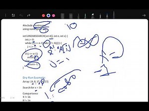 شرح linear search باللغة c++