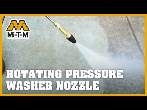 Using The Rotating Pressure Washer Nozzle