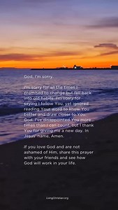 God, I'm sorry. God Bless - KJ PS: For more Christian resources such as my new devotional book, podcast, Bible verse lists, blogs, apparel and more, visit www.livingchristian.org. Don’t forget to use the code “CHRISTMAS” to get 20% off everything in my store! See you there! | Living Christian
