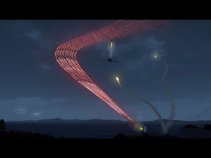 ArmA 3 - Pilot Ejects 1 Second Before Impact - C-RAM - Phalanx CIWS - Tracer firing - Simulation