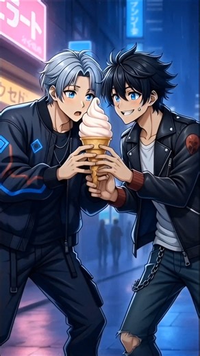 K-Pop Anime Boys Fought Over One Ice Cream 🍦🔥 #kpop #animatedshorts #anime