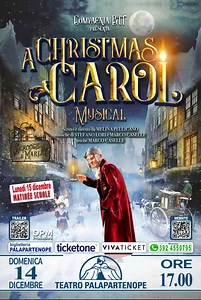 𝐚 𝐂𝐡𝐫𝐢𝐬𝐭𝐦𝐚𝐬 𝐂𝐚𝐫𝐨𝐥 𝐌𝐮𝐬𝐢𝐜𝐚𝐥 ✨ Ritorna finalmente a Napoli L'Incantevole e Magico Musical di Natale ⭐️⭐️⭐️⭐️⭐️ dal 2017 167.849 spettatori 167 repliche con 152 soldout 12 standing ovation oltre 50.000 bambini ⭐️⭐️⭐️⭐️⭐️ 𝐓𝐄𝐀𝐓𝐑𝐎 𝐏𝐀𝐋𝐀𝐏𝐀𝐑𝐓𝐄𝐍𝐎𝐏𝐄 𝐍𝐀𝐏𝐎𝐋𝐈 domenica 14 dicembre ore 17 lunedì 15 dicembre ore 10 (matinée) 🌐 𝐒𝐢𝐭𝐨 𝐖𝐞𝐛 www.christmascarolmusical.it 🎫 𝐁𝐢𝐠𝐥𝐢𝐞𝐭𝐭𝐞𝐫𝐢𝐚 bit.ly/ChristmasCarol-Ticketing 🎫 𝐁𝐢𝐠𝐥𝐢𝐞𝐭𝐭𝐞𝐫𝐢𝐞 𝐢𝐧 𝐂�