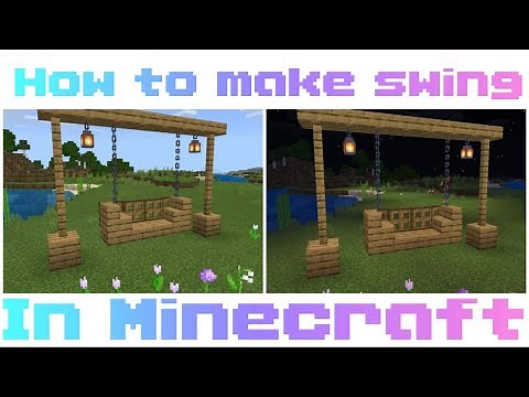 How to build a swing in Minecraft