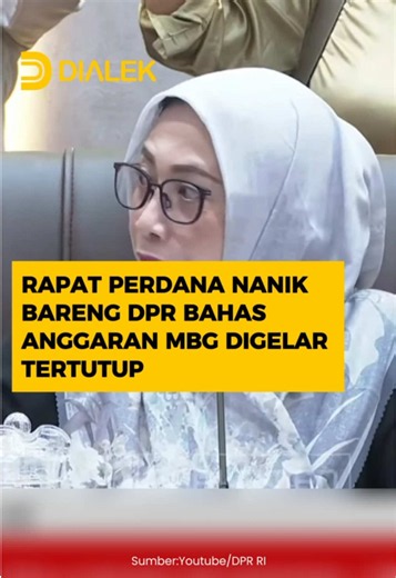 Kepala BGN Nanik S Deyang menggelar rapat bersama Komisi IX DPr secara tertutup di Kompleks Parlemen, Senayan, Jakarta, Senin 15 Juni. Rapat perdana Nanik sebagai Kepal BGN kali ini membahas masalah anggaran. Entah apa alasan mereka sampai harus rapat pembahasan anggaran untuk MBG dilakukan tertutup. Apa ya kira-kira yang mau ditutupi BGN dan DPR ini soal anggaran MBG? #bgn #dpr #naniksdeyang #mbg #dialekid