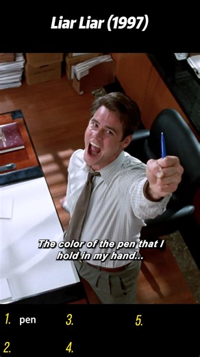 Liar Liar (1997) | The Blue Pen Truth Trap in the Office