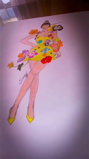 Draw with Simu Nicki Minaj👗 #fashionndesigns #art #runway #drawing #fashionillustration #designer