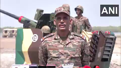 #WATCH | Bhuj, Gujarat: A JCO of Army Air Defence says, "During Operation Sindoor, I was on duty as a section commander. Pakistani terrorists killed innocent Indians in Pahalgam. Not only the Indian Army, but the entire country was angry. This act by the adversary was neither forgettable nor forgivable. We were alert and kept an eye on all activities of the adversary. On 7th (May 2025) Indian armed forces destroyed Pakistan's terrorist hideouts. Our section became even more alert. Jawans were al