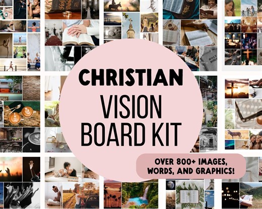Christian Vision Board Kit Printable- Prayer & Scripture Mood Board Digital Download With 830  Elements for 2026 Journaling and Planning - Etsy Canada