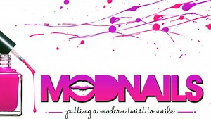 Simple Studded Chevron Nails