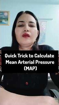 How to Calculate Mean Arterial Pressure (MAP)#@SmartMedicalKnowledge