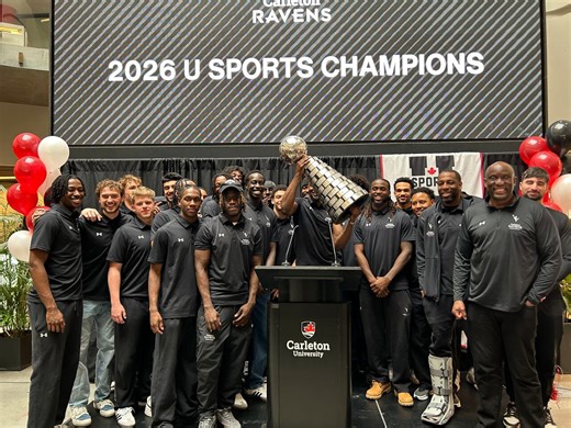 Carleton Ravens men's basketball team brings WP McGee Trophy to campus