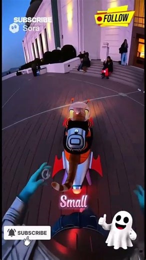 Pumpkin Cat at Griffith Observatory | Halloween Alien Encounter! #catvideos #disney #memes #cute